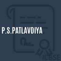 P.S.Patlavdiya Primary School Logo