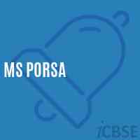 Ms Porsa Middle School Logo