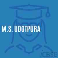 M.S. Udotpura Middle School Logo