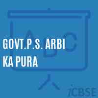 Govt.P.S. Arbi Ka Pura Primary School Logo