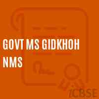 Govt Ms Gidkhoh Nms Middle School Logo