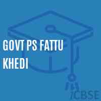 Govt Ps Fattu Khedi Primary School Logo
