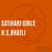 Satihari Girls H.S,Bhatli School Logo