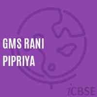 Gms Rani Pipriya Middle School Logo