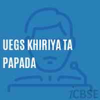 Uegs Khiriya Ta Papada Primary School Logo