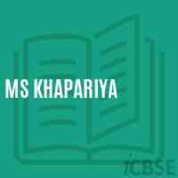 Ms Khapariya Middle School Logo