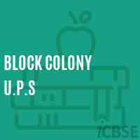 Block Colony U.P.S Middle School Logo