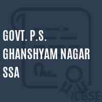 Govt. P.S. Ghanshyam Nagar Ssa Primary School Logo