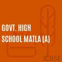 Govt. High School Matla (A) Logo