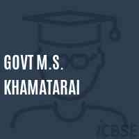 Govt M.S. Khamatarai Middle School Logo