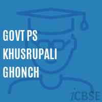 Govt Ps Khusrupali Ghonch Primary School Logo