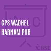 Gps Wadhel Harnam Pur Primary School Logo