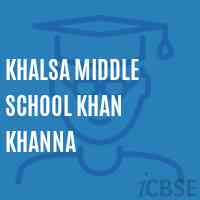 Khalsa Middle School Khan Khanna Logo