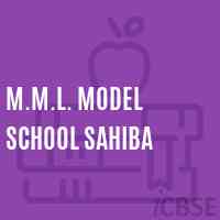 M.M.L. Model School Sahiba Logo