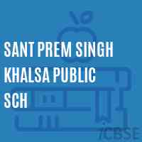 Sant Prem Singh Khalsa Public Sch Secondary School Logo