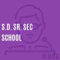 S.D. Sr. Sec School Logo