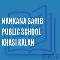Nankana Sahib Public School Khasi Kalan Logo