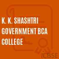 K. K. Shashtri Government BCA College Logo