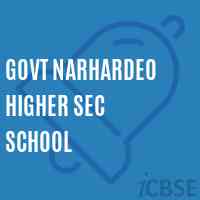 Govt Narhardeo Higher Sec School Logo