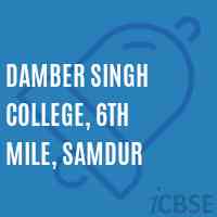 Damber Singh College, 6th mile, Samdur Logo