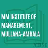 MM Institute of Management, Mullana-Ambala Logo