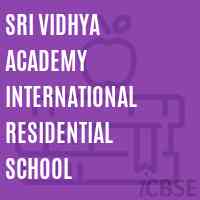 Sri Vidhya Academy International Residential School Logo