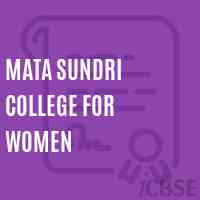 Mata Sundri College for Women Logo