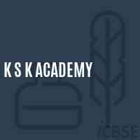 K S K Academy School Logo