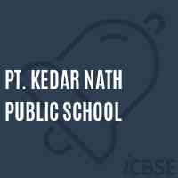 Pt. Kedar Nath Public School Logo
