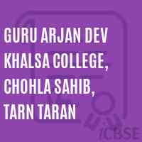 Guru Arjan Dev Khalsa College, Chohla Sahib, Tarn Taran Logo