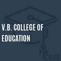 V.B. College of Education Logo