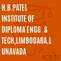 H.B.Patel Institute of Diploma Engg. & Tech,Limbodara,Lunavada Logo
