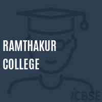 Ramthakur College Logo