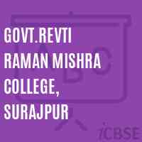 Govt.Revti Raman Mishra College, Surajpur Logo