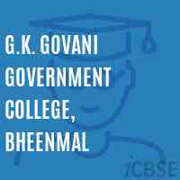 G.K. Govani Government College, Bheenmal Logo