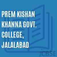 Prem Kishan Khanna Govt. College, Jalalabad Logo