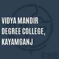Vidya Mandir Degree College, Kayamganj Logo