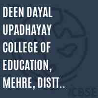 Deen Dayal Upadhayay College of Education, Mehre, Distt Hamirpur Logo