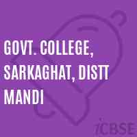 Govt. College, Sarkaghat, Distt Mandi Logo