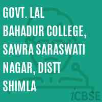 Govt. Lal Bahadur College, Sawra Saraswati Nagar, Distt Shimla Logo