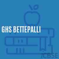Ghs Bettepalli Secondary School Logo