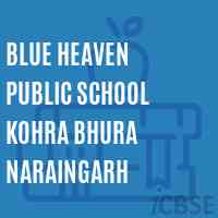 Blue Heaven Public School Kohra Bhura Naraingarh Logo