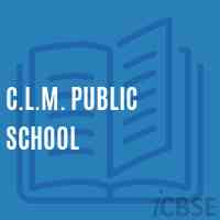 C.L.M. Public School Logo
