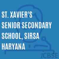 St. Xavier'S Senior Secondary School, Sirsa Haryana Logo