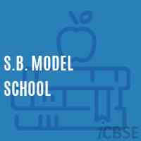 S.B. Model School Logo
