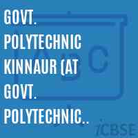 Govt. Polytechnic Kinnaur (At Govt. Polytechnic Rohru As Mentor Institute) Logo