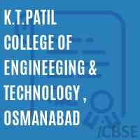 K.T.Patil College of Engineeging & Technology , Osmanabad Logo