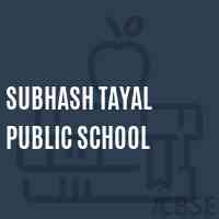 Subhash Tayal Public School Logo