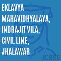 Eklavya Mahavidhyalaya, Indrajit Vila, Civil Line, Jhalawar College Logo