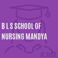 B L S School of Nursing Mandya Logo